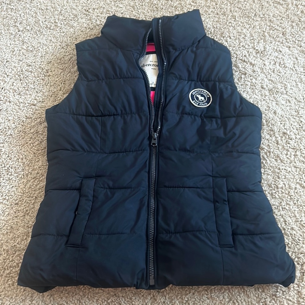 Abercrombie Kids Navy Puffer Vest